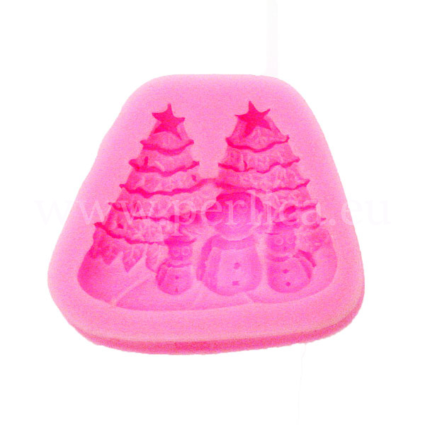 Kalup push "Jelka i snjegovic" 66x74x9 mm KAL7