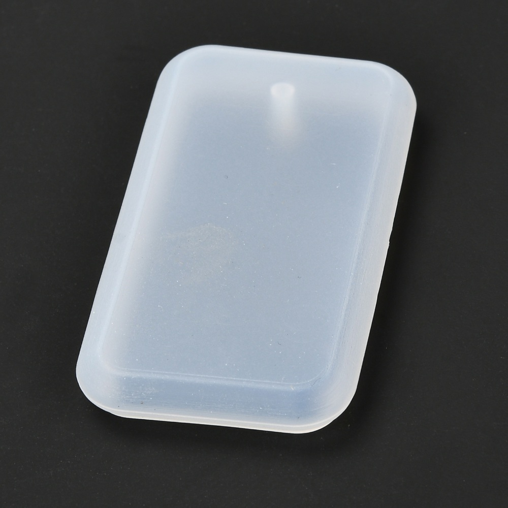 Kalup za privjesak,pravokutni 66,5x37x7,5 mm rupa 3 mm, s zaobljenim rubom, za privjesak, VSP9