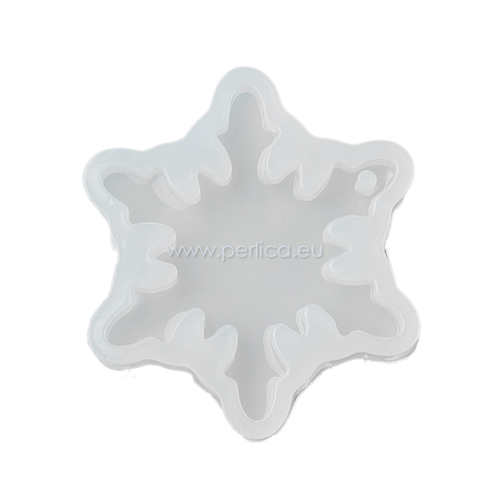 Kalup silikonski "Pahuljica"45x49x8mm, 1 kom,unut.vel.45x45 mm mm,  KAL64