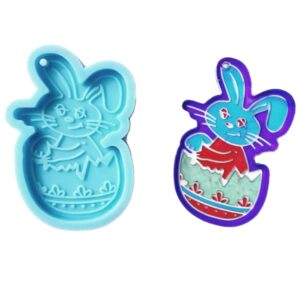 Kalup silik.Zec u jaju, vel.50x71x7mm, unut.vel. 40x65 mm VSP17