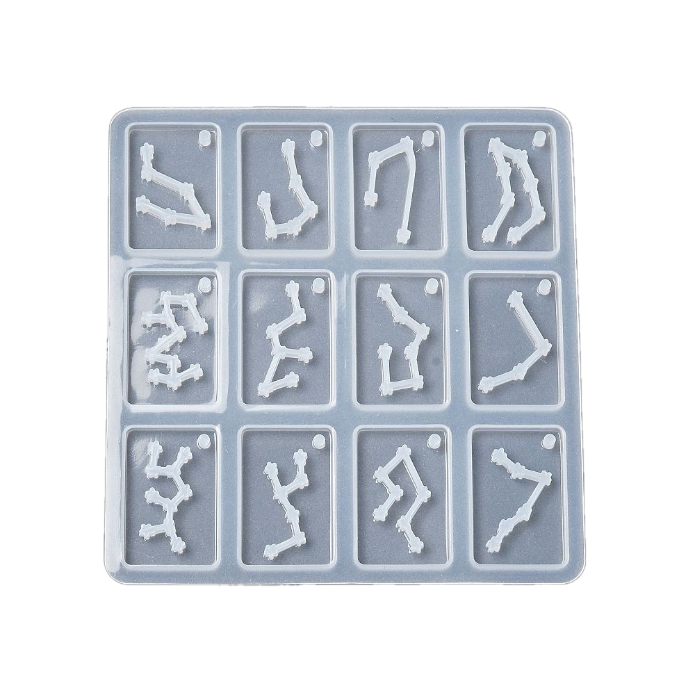 Kalup  Znakovi zodiaka, vel 105x99x3,5 mm , vel.znaka 19x 29 mm, rupa za alku 2 mm, VSP23