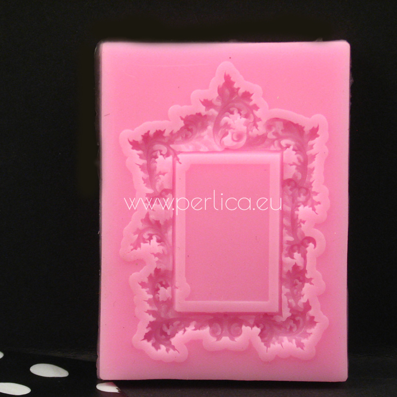 Kalup silik. okvir s ornamentom 57x78x7mm, vel. površine 22x35mm,za sliku je KAL8