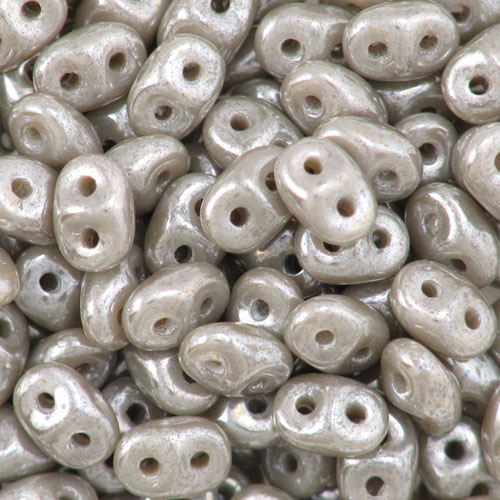 Superduo 2,5 x 5 mm, 10 gr, lust.opaq.gray, SD1