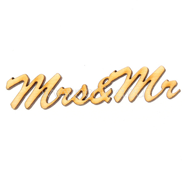 Mr & Mrs 60 x 12 mm, 1 kom, drvo