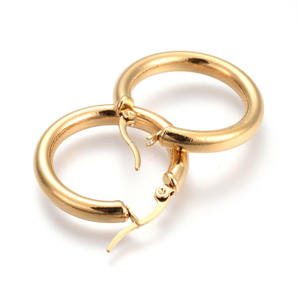 Nausnice SS201 vel 30x28x4 mm, 1 par, boja:zlatna, SS52