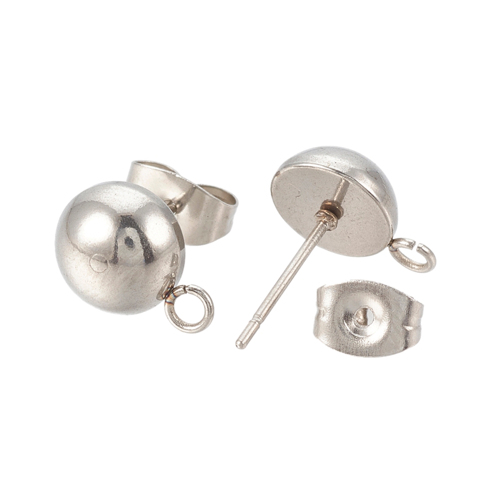 Kopča za naušnice SS304, 11x6 mm -1,8mm, 2 kom, SS12