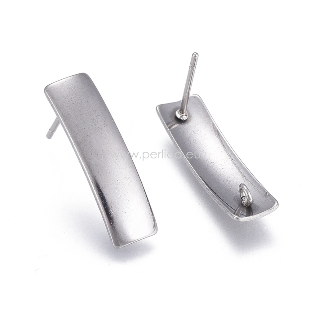 Kopča za naušnice SS304, 21x6mm-2 mm, 2 kom, SS12