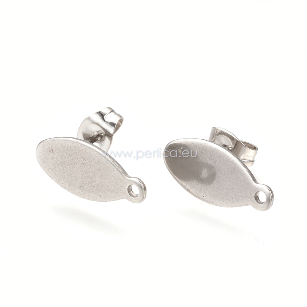 Kopča za naušnice SS304 vel. 16x7 mm, 4 kom, SS43