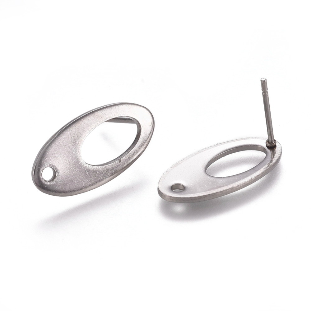 Kopča za naušnice SS304, 19x10mm-1,5 2 mm, 2 kom, SS12