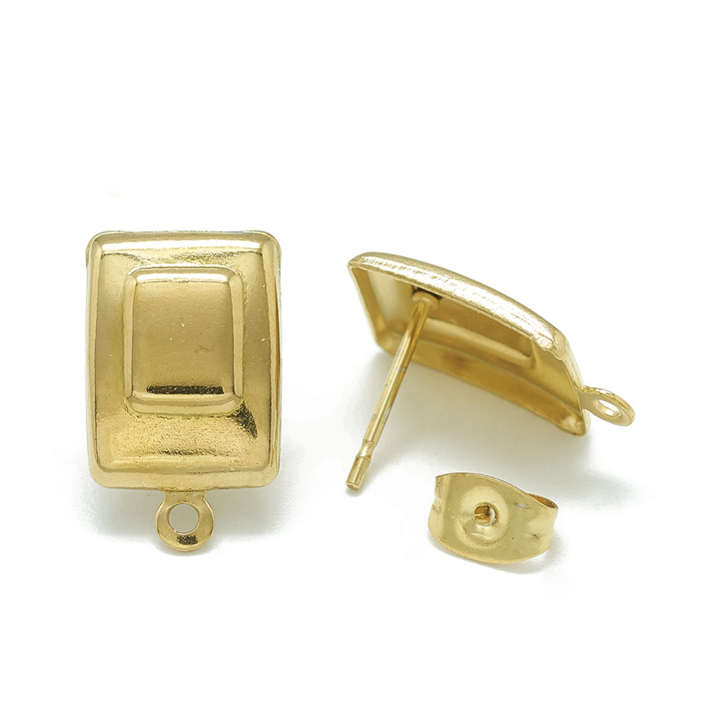 Kopča za naušnice SS304, 17x10 mm, 2 kom, SS45