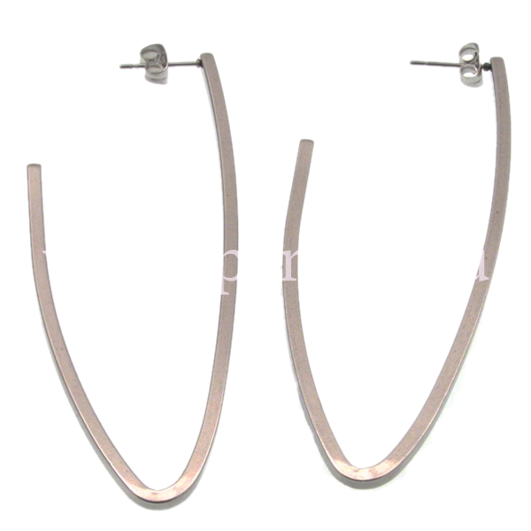 Naušnice 79x31x2 mm, inox SS304, SS52