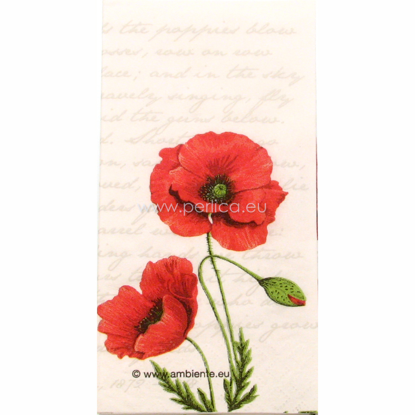 Papirnata maramica Proud Poppy, 2 PC1