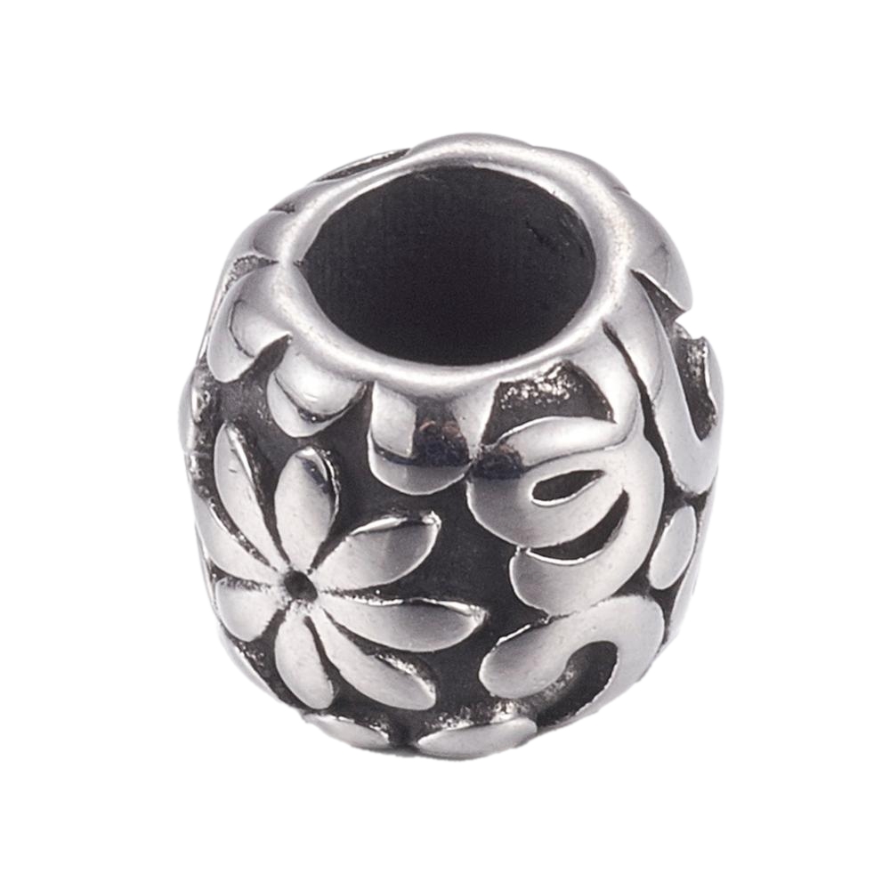 Perla SS304 vel 10x9 mm, rupa 5 mm,1 kom, SS35