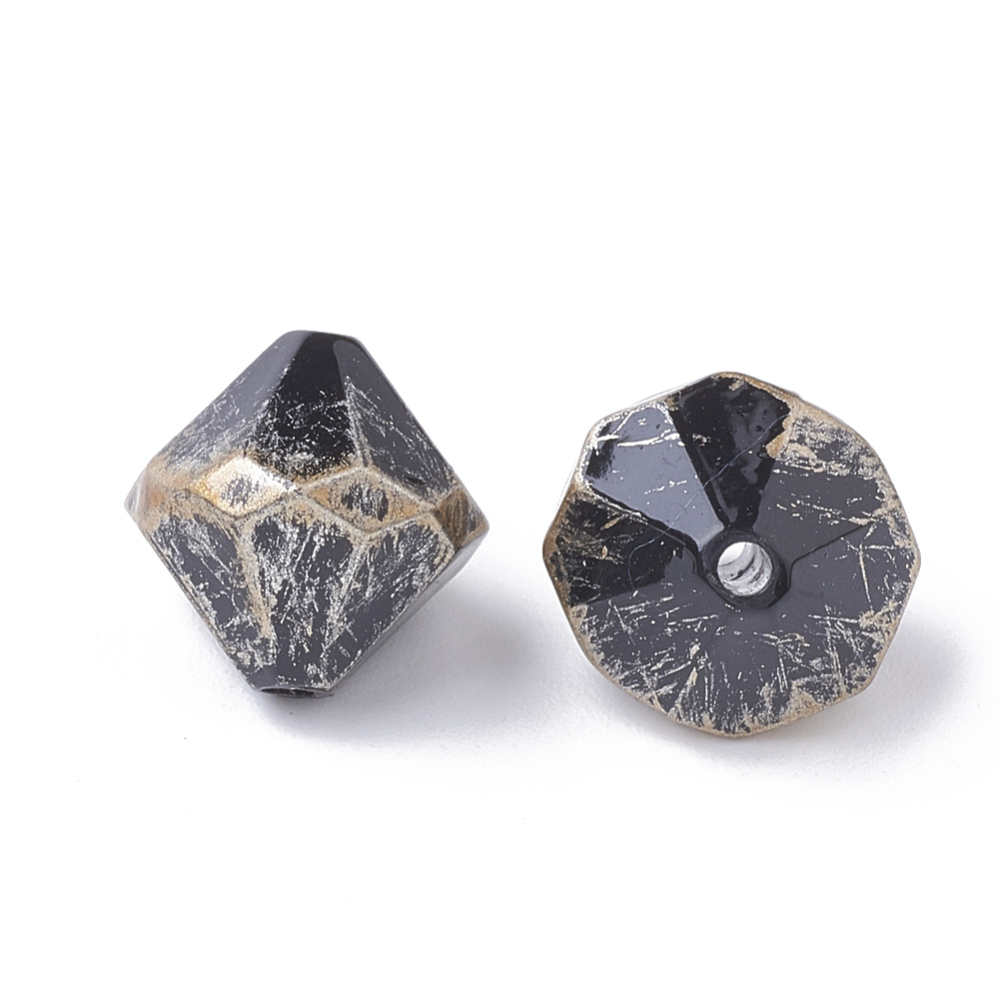 Akril.perla 12x12x12 mm, rupa 1 mm, 15 kom, PL1