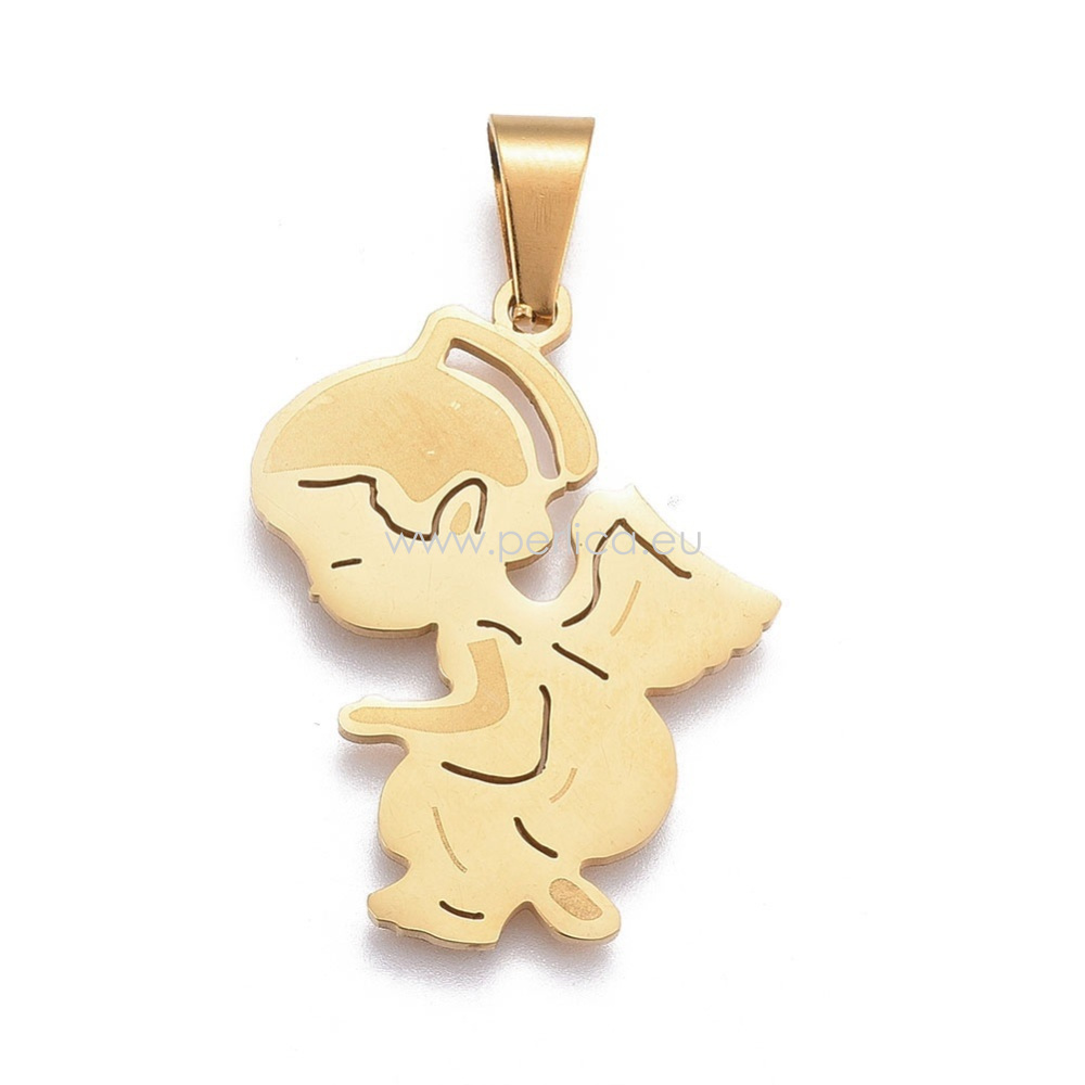 Privjesak Anđeo SS304, vel.32x25,5x1,3 mm, 1 kom, SS60