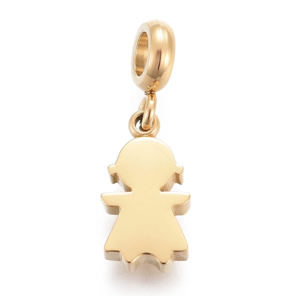 Privjesak - perlica Curica SS304 vel.9,8x5,4x1,8mm,rupa 2,5 mm,1 kom, SS60