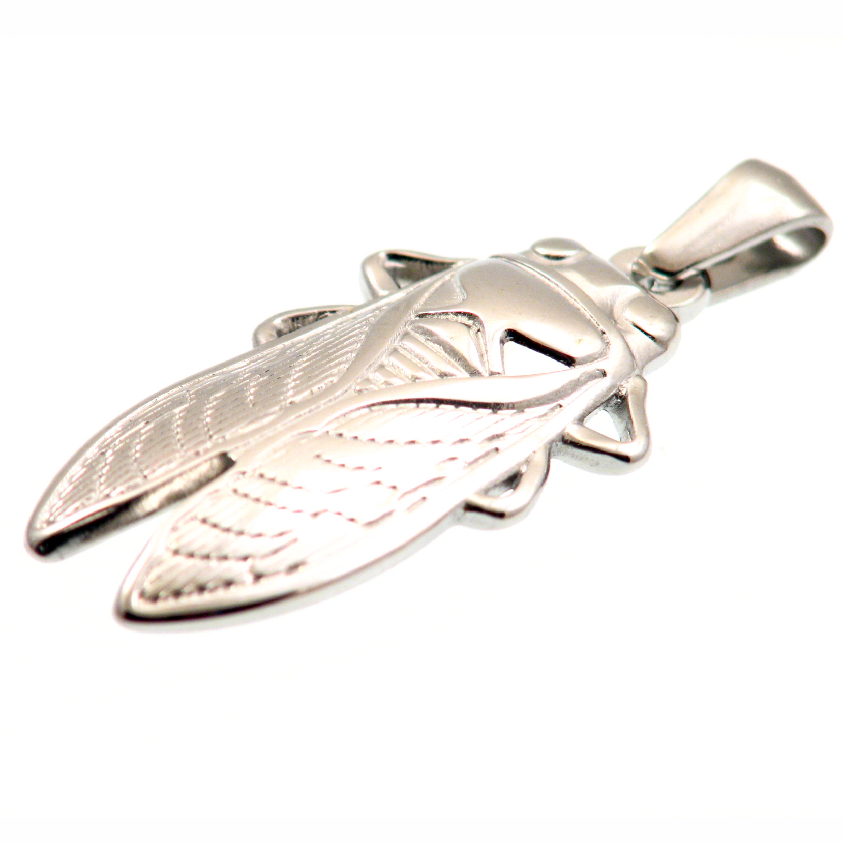 Privjesak Cvrčak SS304, vel. 30x16x3 mm, boja:inox 1 kom SS21