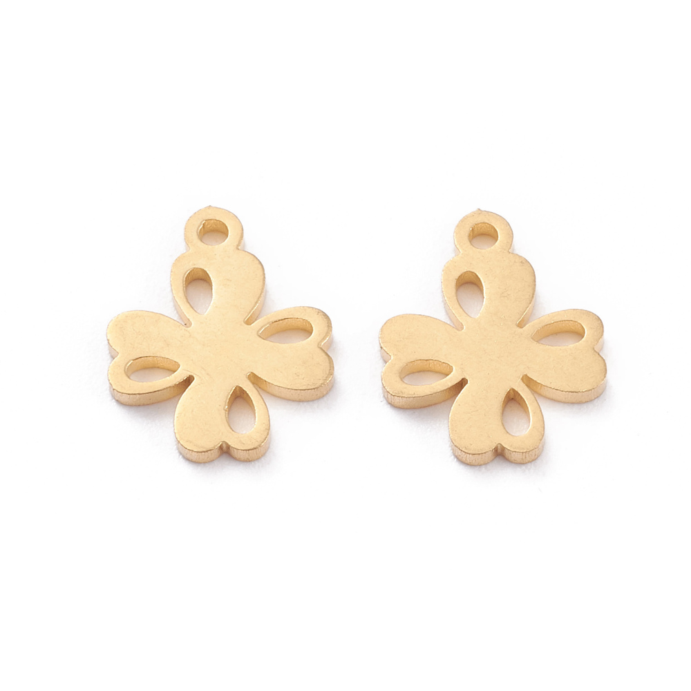 Privjesak "Djetelina " SS304  12x10x1.1 mm 2 kom, SS20