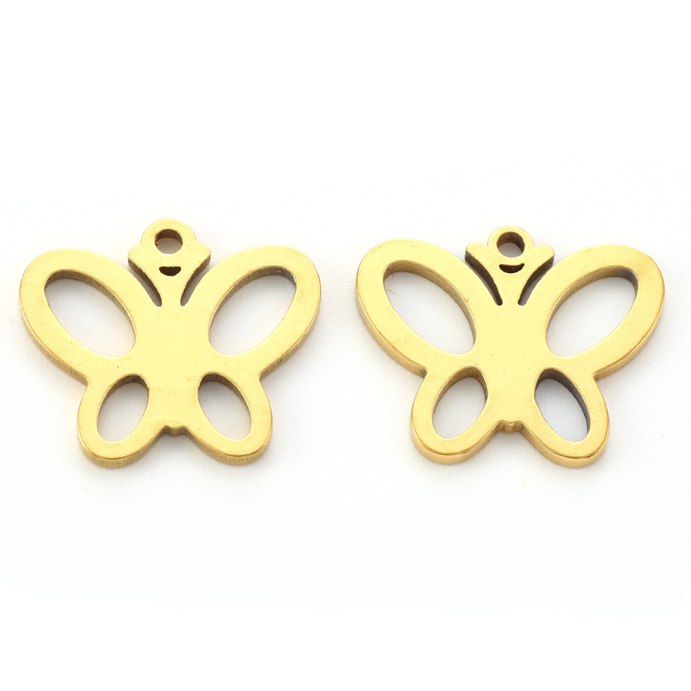 Privjesak "Leptir" SS304  12x15x1 mm 1 kom, SS20
