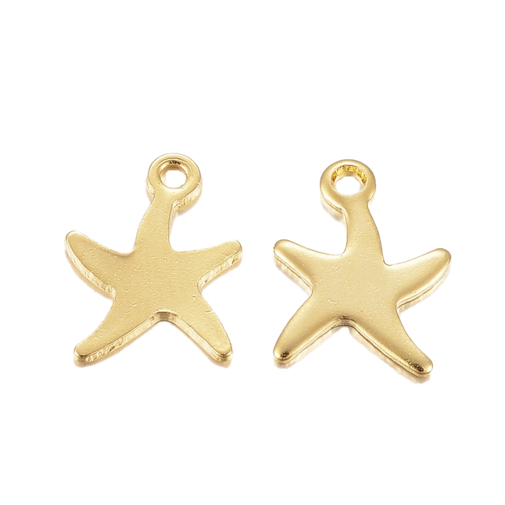 Privjesak morska zvijezda, SS304 vel. 13x13x1 mm, 3 kom,SS20