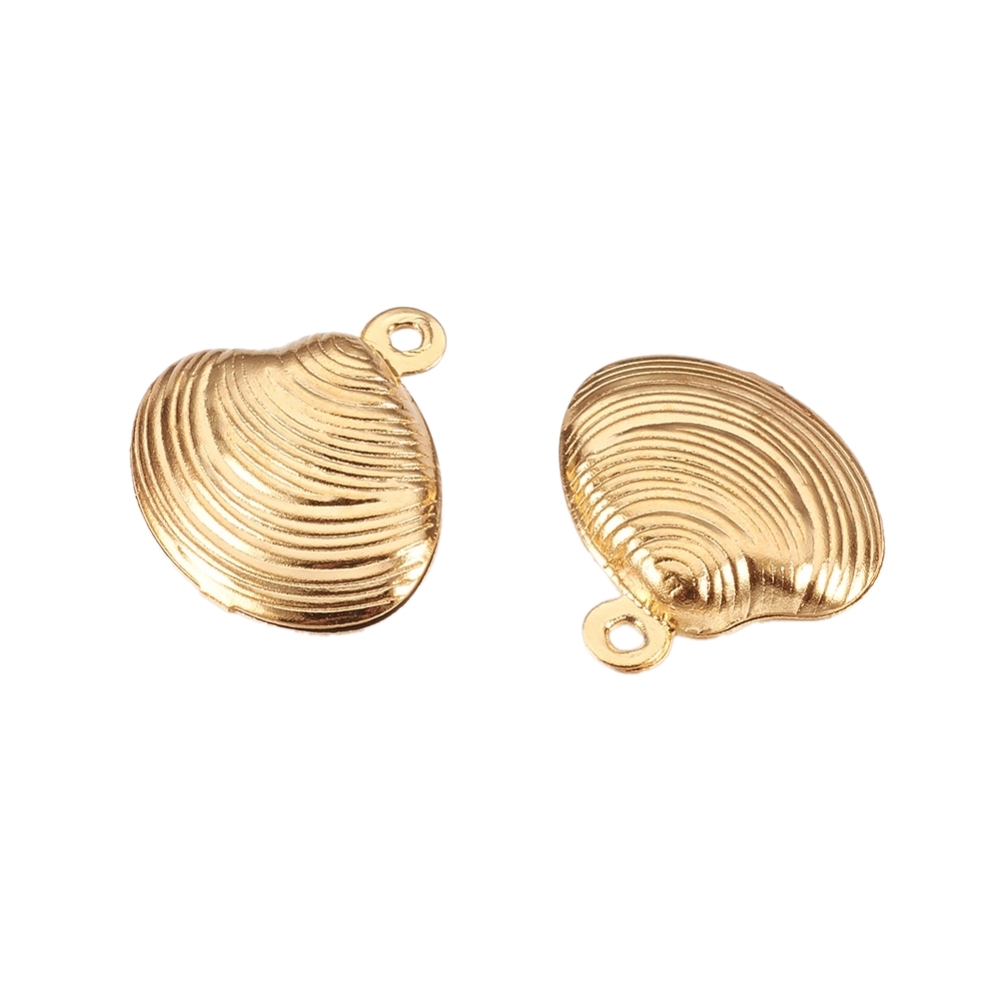 Privjesak Školjka SS304, vel14x13,5 x 3 mm, 2 kom, SS20