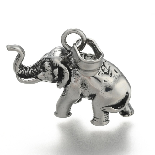 Privjesak Slonić SS304, vel. 25x32x11 mm, boja:inox 1 kom SS67