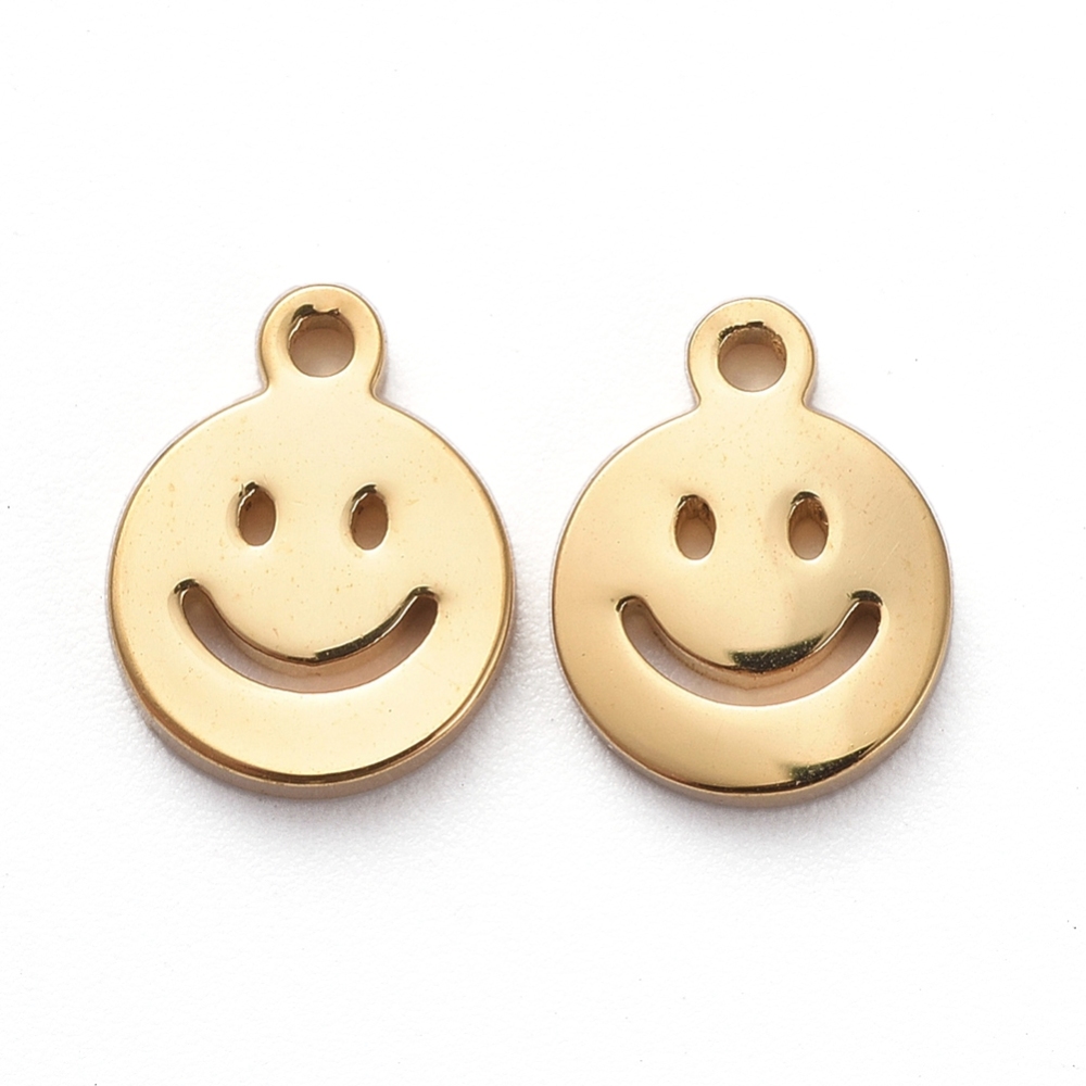 Privjesak "Smile" SS304  vel. 8x6x1,1 mm 2 kom, SS20