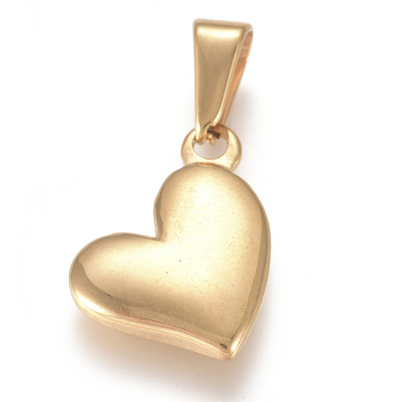 Srce SS304, 18x13x3.3 mm,rupa 7x3 mm, 1 kom SS20