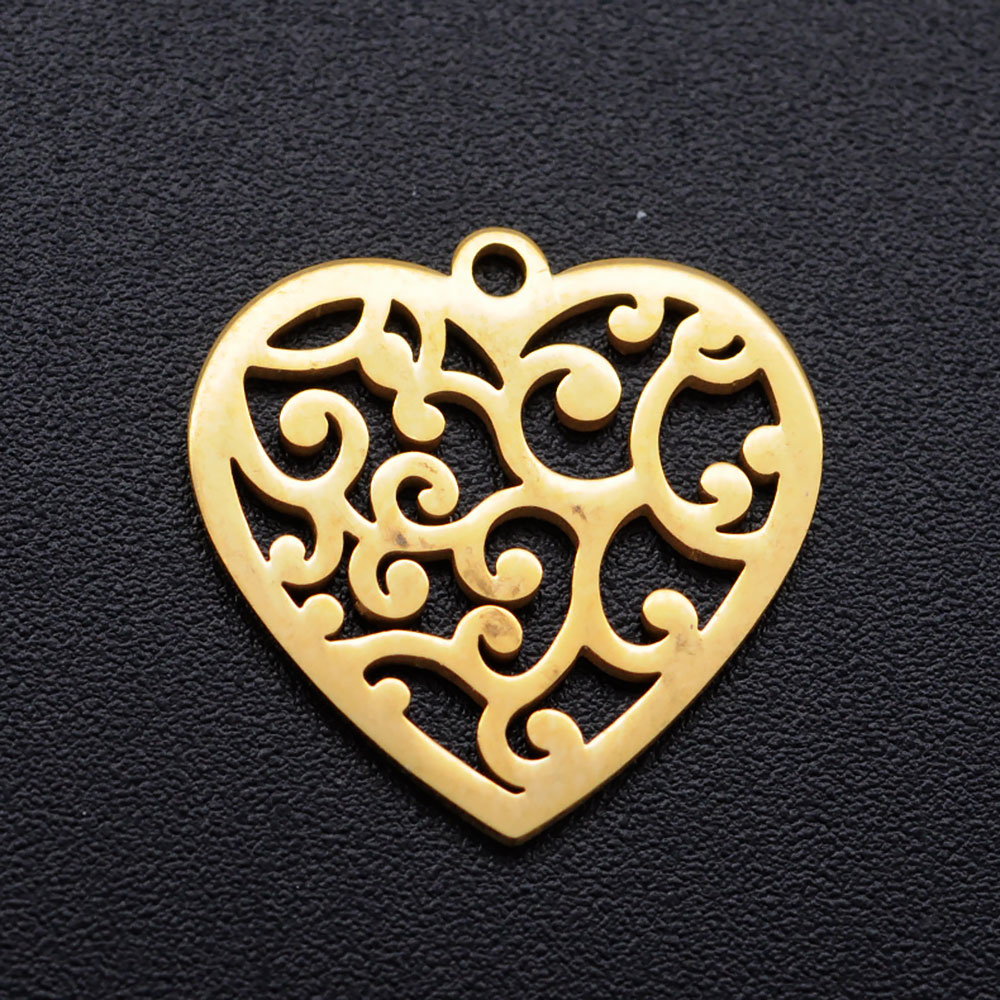 Privjesak "Srce" SS304, IP, vel.15,5x15,5x1 mm, kom, SS20