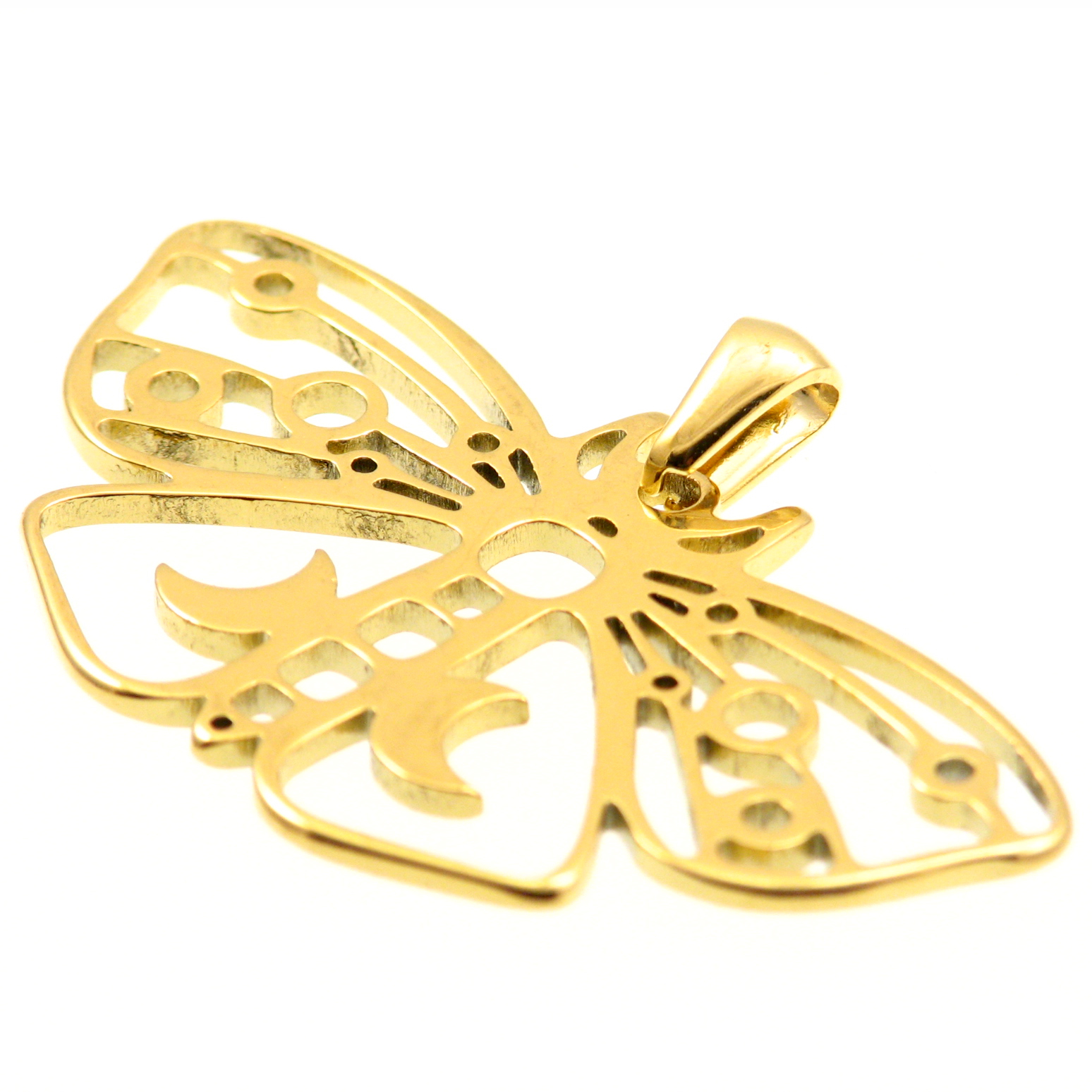 Privjesak "Leptir veliki " SS304, IP, vel.25x45x1,5 mm, 1 kom, SS20