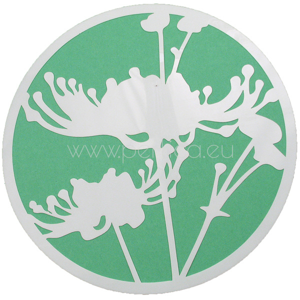 Šablona okrugla Cvijeće 17cm