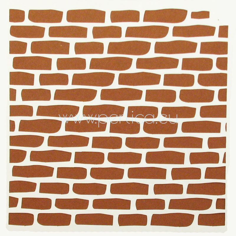 Šablona Zid od cigli 13 x 13 cm
