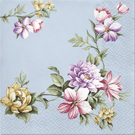 Salveta Retro flowers blueC69