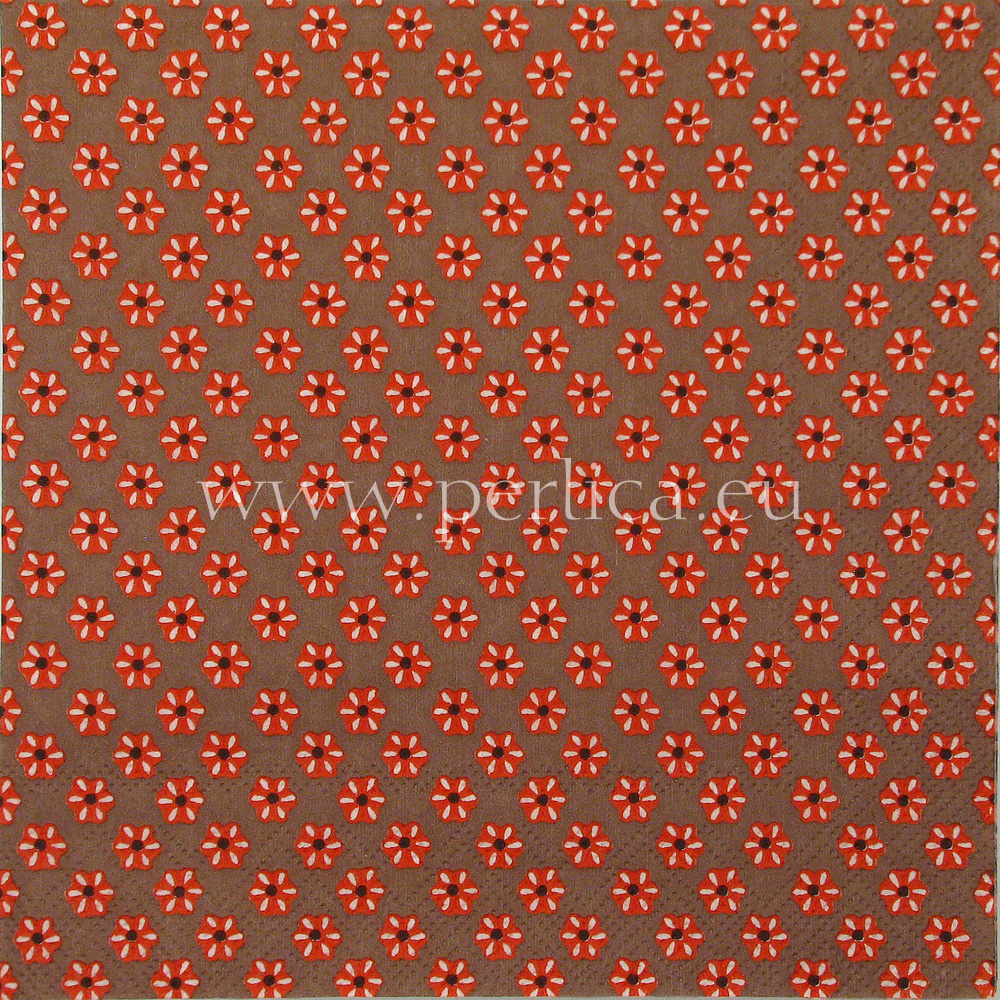 Salveta Cute pattern brown orange G40