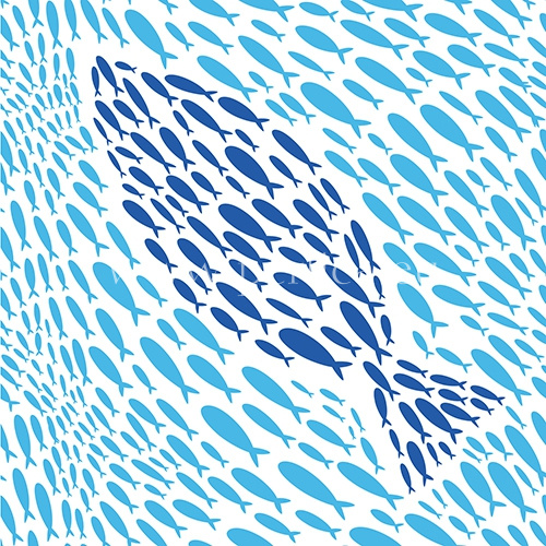 Salveta Banc de Poissons MO10