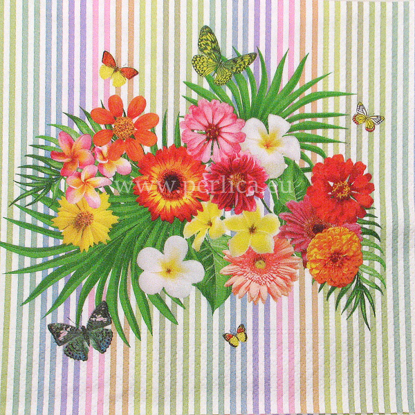 Salveta "Tropical bouquet"  C56