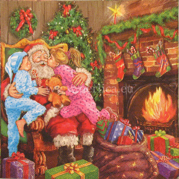 Salveta "Children Kissing Santa Claus" DM5