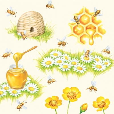 Salveta "Bees" ZLB1
