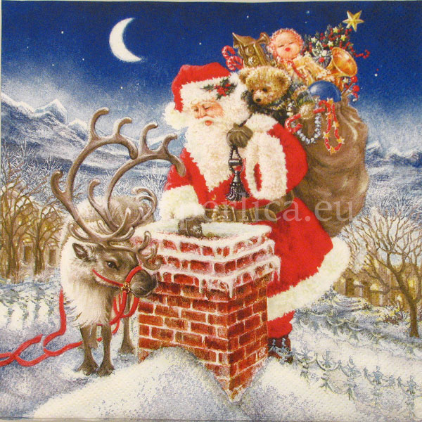 Salveta Santa Claus and Chimney DM7