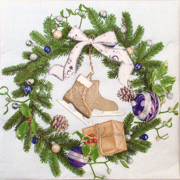 Salveta "Christmas W.with ice skates" ZI23