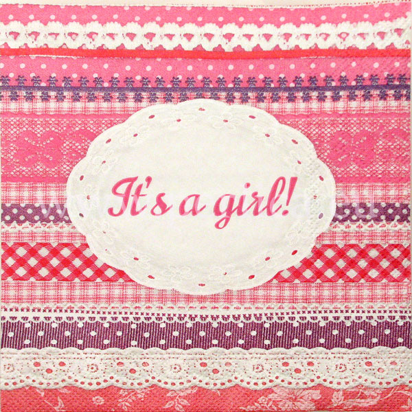 Salveta "It s a girl" D4