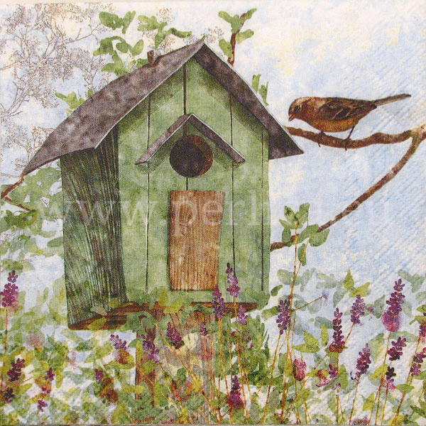 Salveta Green birdhouse PT19