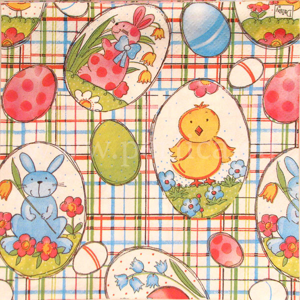 Salveta Colourful Check and eggs SU24
