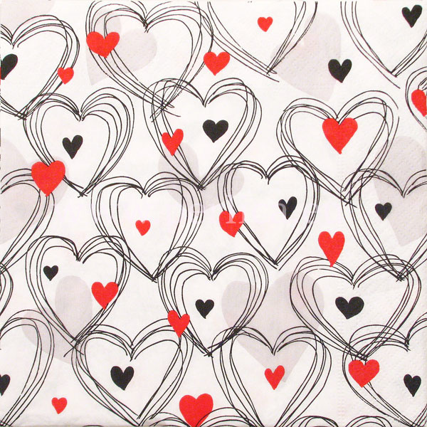 Salveta "Shower of hearts" VJS2