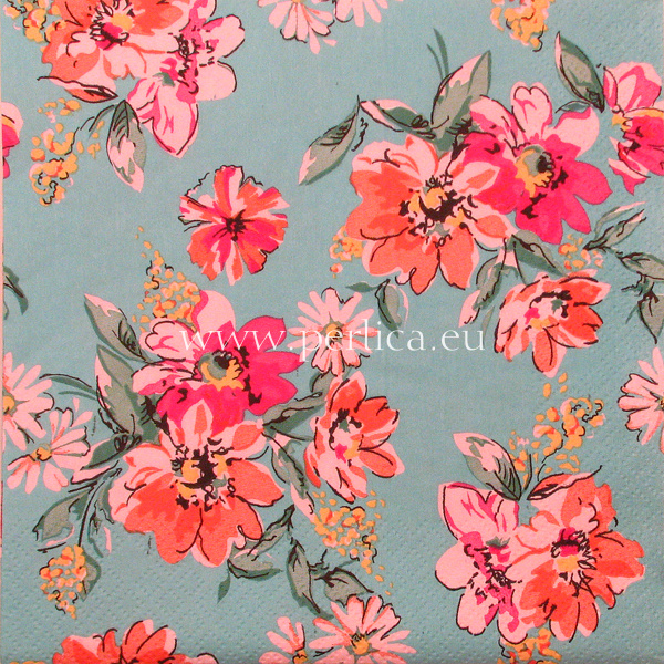 Salveta Flower Meadow Turquoise C59