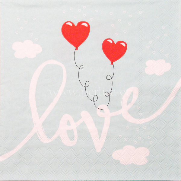 Salveta Love balloons mint L9