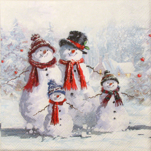 Salveta Snowman with hat SS1