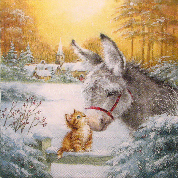 Salveta Donkey and kitten BZJ1