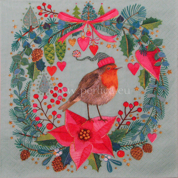 Salveta Robins wreath BZ18