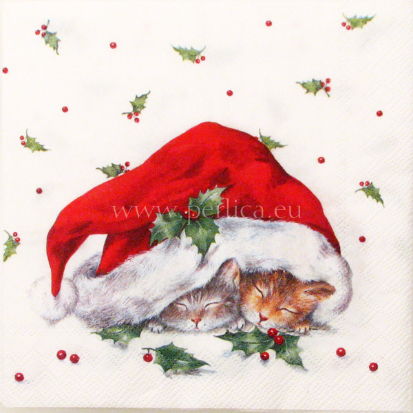 Salveta Sweet  Christmas cats BD7